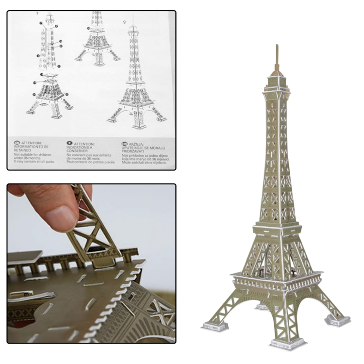 Архитектурный 3D пазл Эйфелева Башня