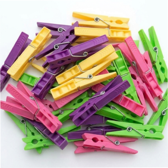 Linen clothespin 7 cm 48 pcs