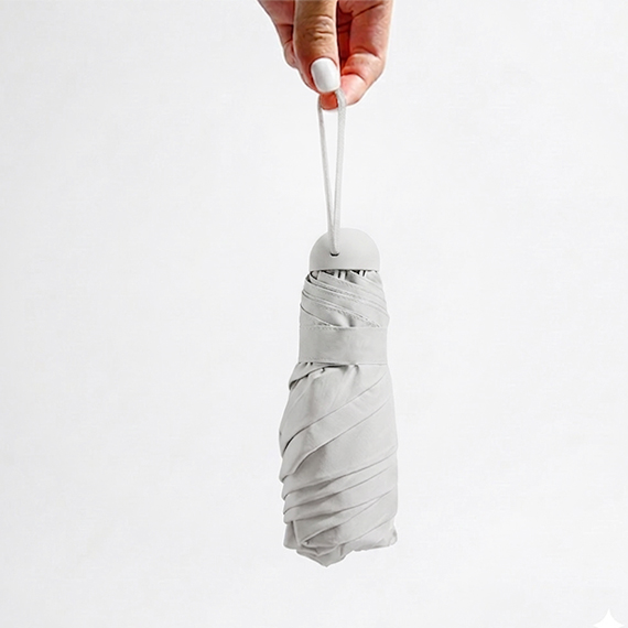 Short umbrella with a bag, Բեժ