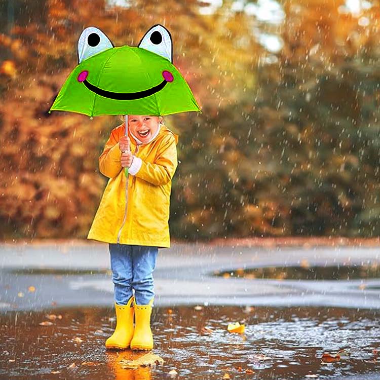 Kids umbrella with whistle 60 cm, Կանաչ