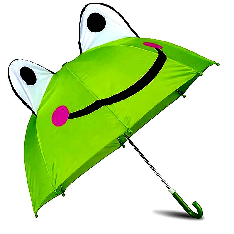 Kids umbrella with whistle 60 cm, Կանաչ