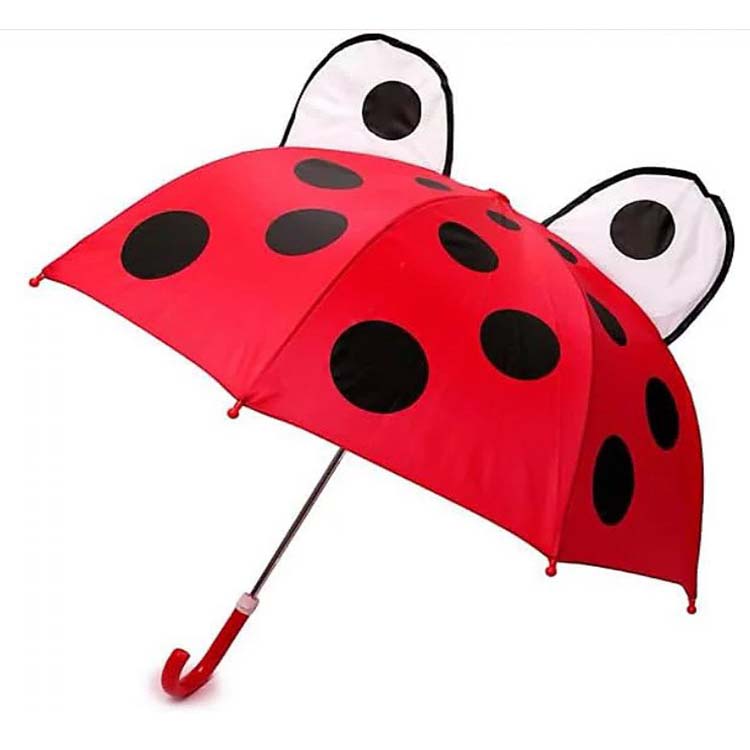 Kids umbrella with whistle 60 cm, Կարմիր