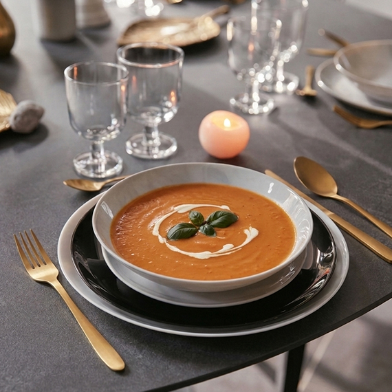 Deep plate 20 cm 6 pcs