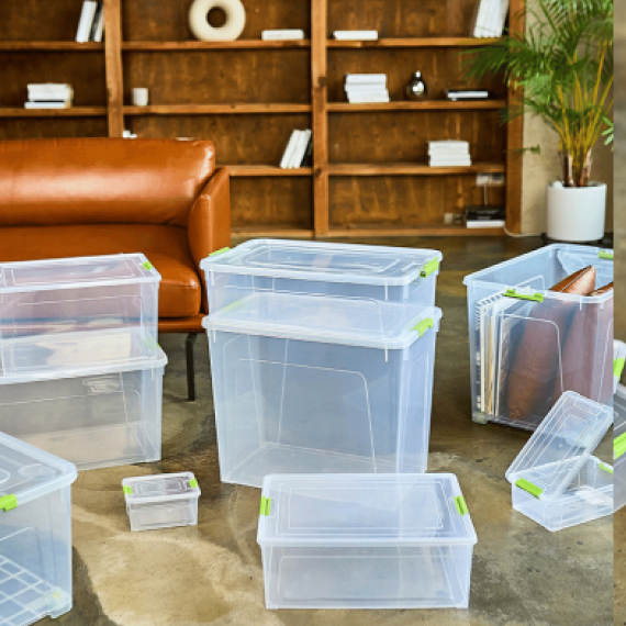 Container with lid 29x39x21 cm/ 18 l