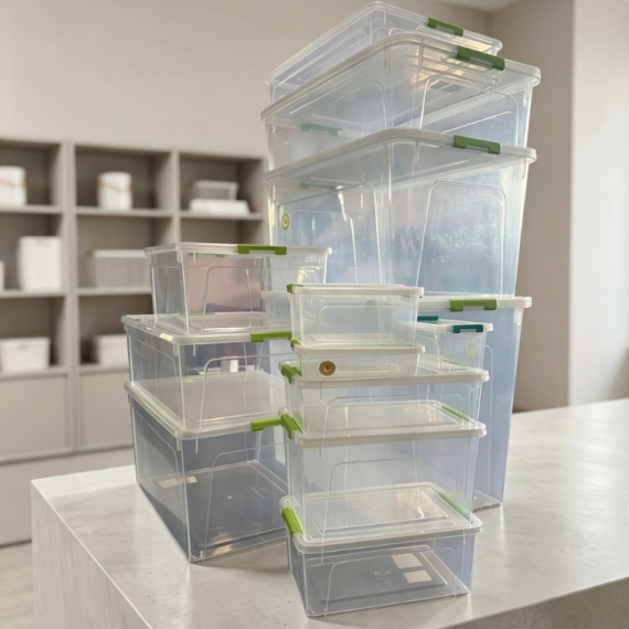 Контейнер с крышкой 32x49x27 см/ 27 л