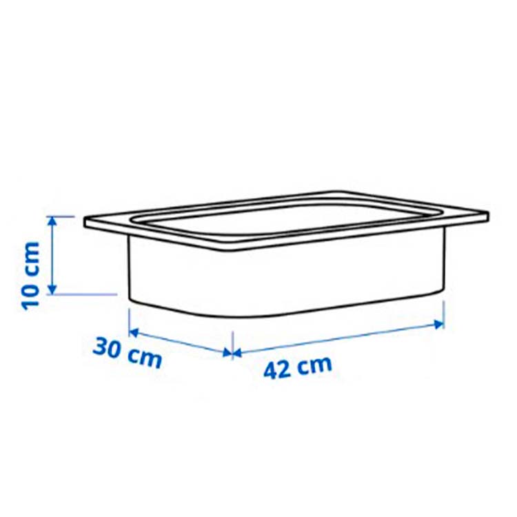 Контейнер 42x30x10 см, Նարնջագույն