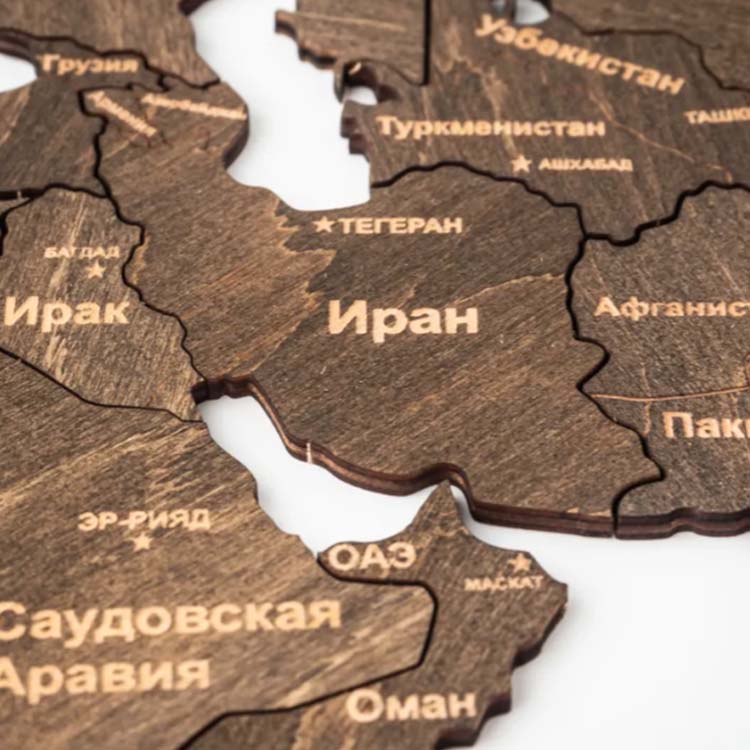 Աշխարհի քարտեզ պատի 160x85 սմ