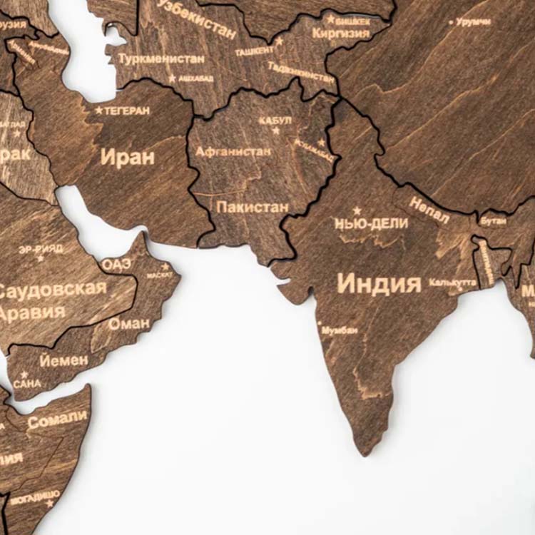 Աշխարհի քարտեզ պատի 160x85 սմ