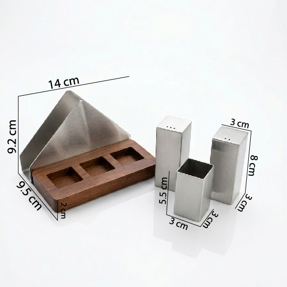 Salt & pepper shakerr / Napkin Holder 4 pcs