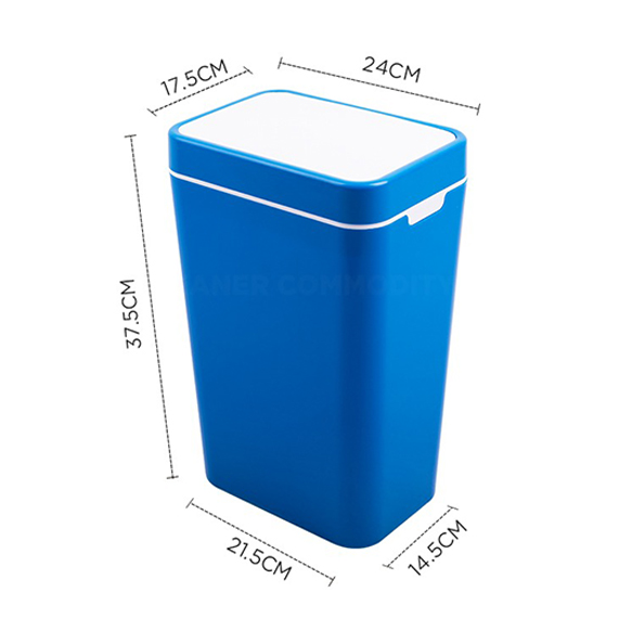 Trash can with lid 12 L