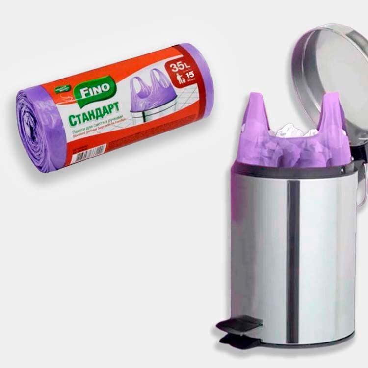 Garbage bags with the handles 35 l 15 pcs