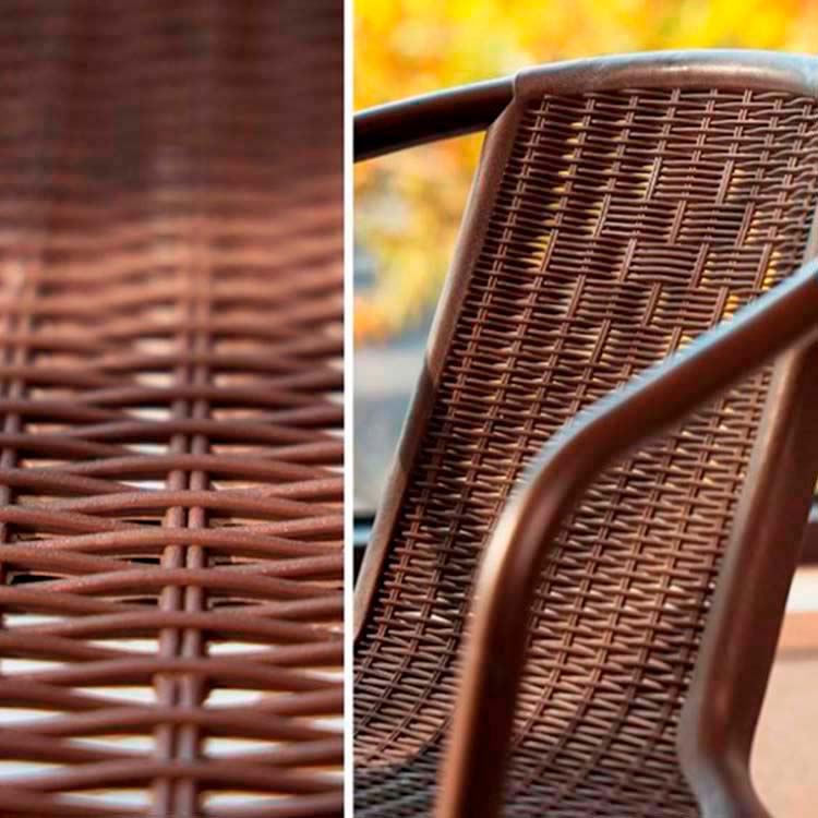 Garden table 60 cm with 2 chairs