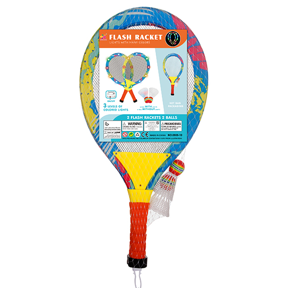 Children's tennis / badminton set with light effects