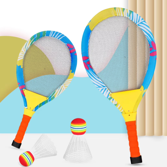 Children's tennis / badminton set with light effects