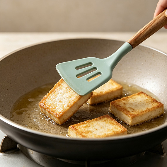 Kitchen spatula with holes 32 cm