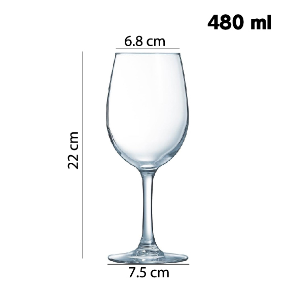 Бокал для вина 480 мл 6 шт