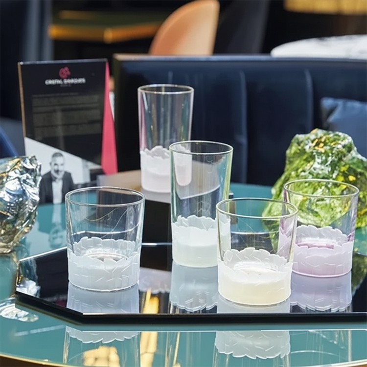 Glass 350 ml 6 pcs, Վարդագույն