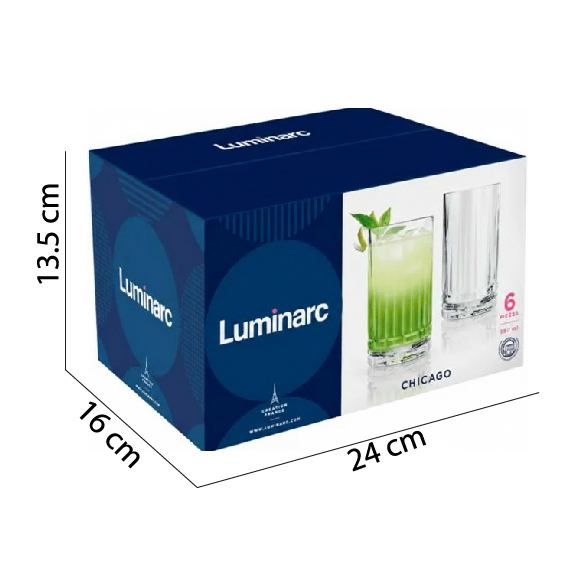 Glass 380 ml 6 pcs