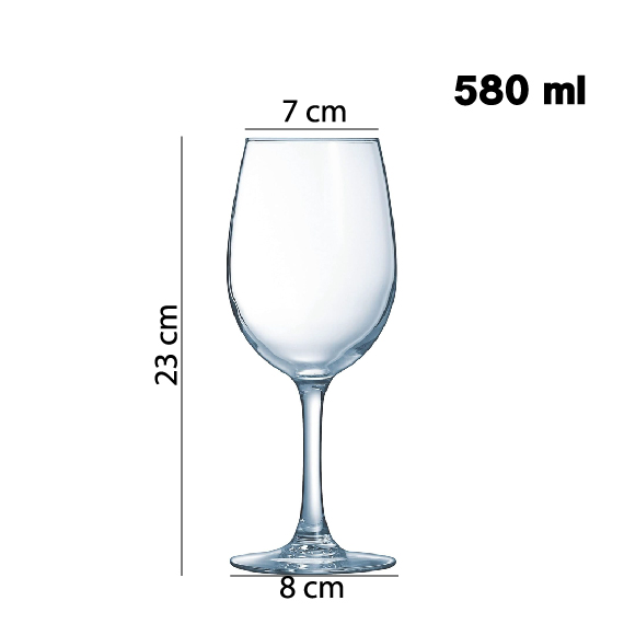 Бокал для вина 580 мл 6 шт