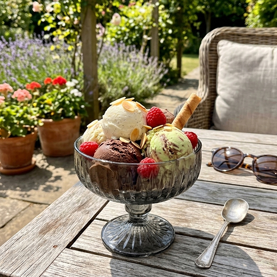 Ice cream bowls 280 ml 6 pcs, Մոխրագույն