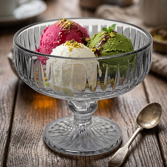 Ice cream bowls 280 ml 6 pcs, Մոխրագույն