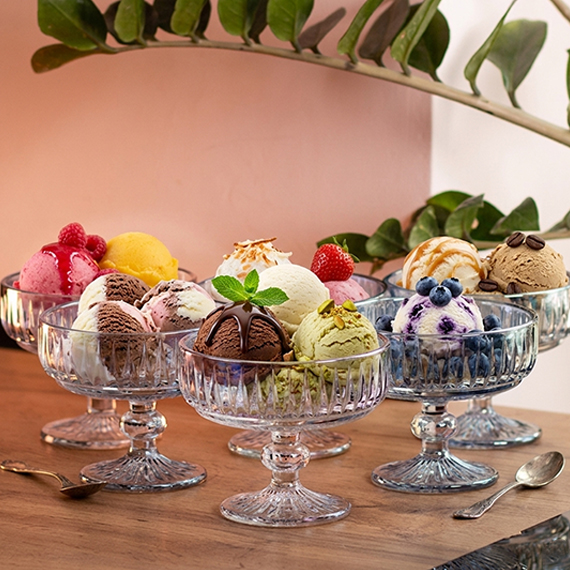 Ice cream bowls 280 ml 6 pcs, Կապույտ