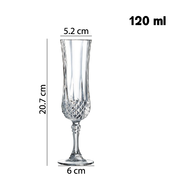 Champagne flute 120 ml 6 pcs