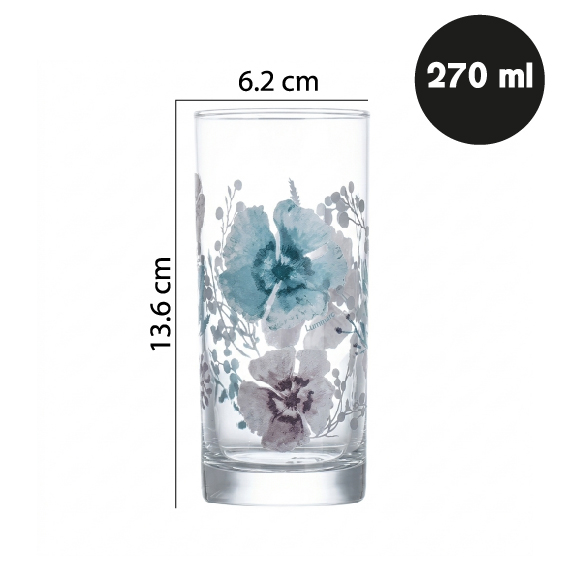 Glass 270 ml 6 pcs