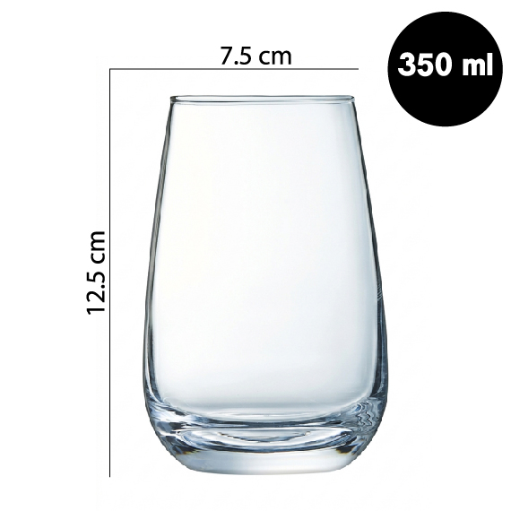 Glass 350 ml 6 pcs