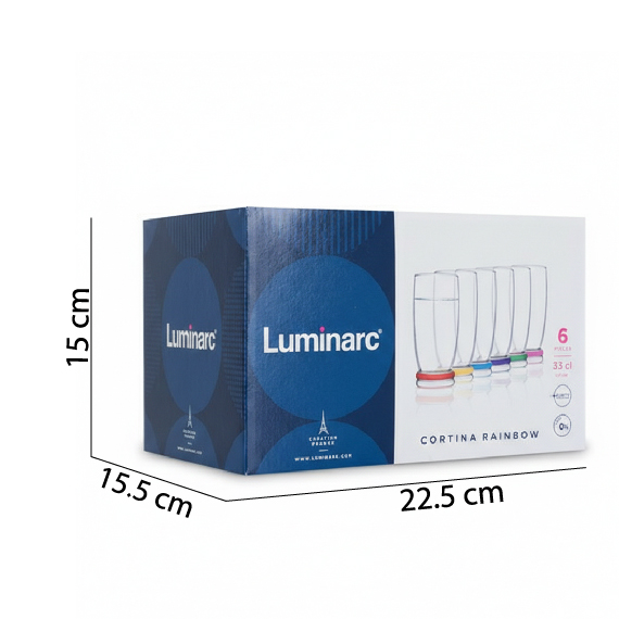Glass 330 ml 6 pcs