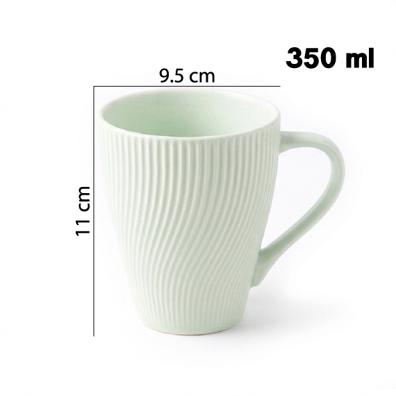 Ceramic mugs 350 ml 4 pcs