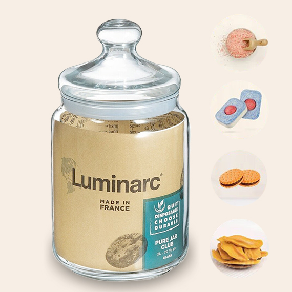 Jar with lid 2 l