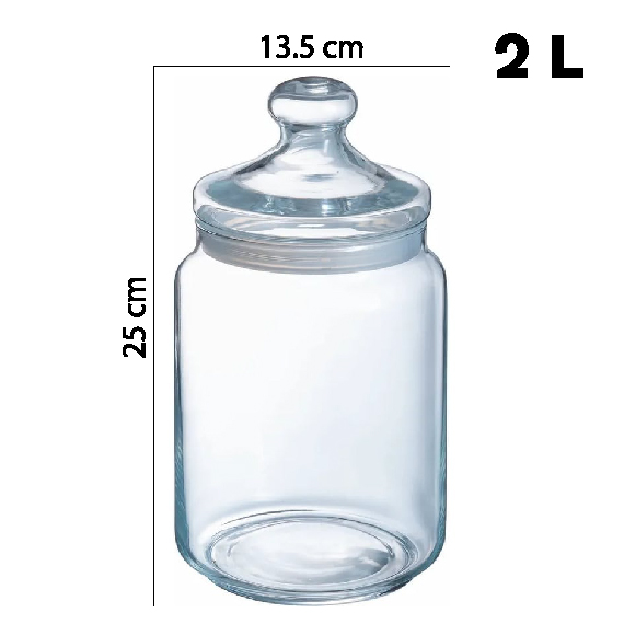 Jar with lid 2 l