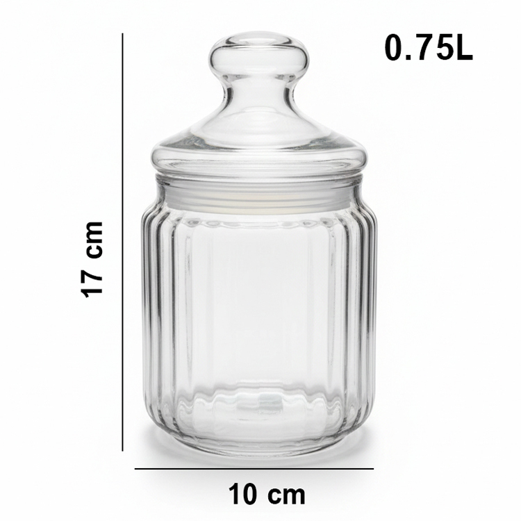 Jar with lid 0.75 l