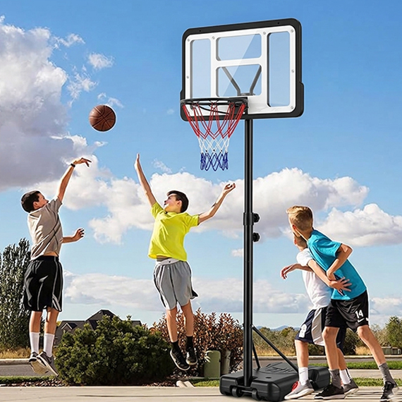 Basketball basket with ball 320 cm