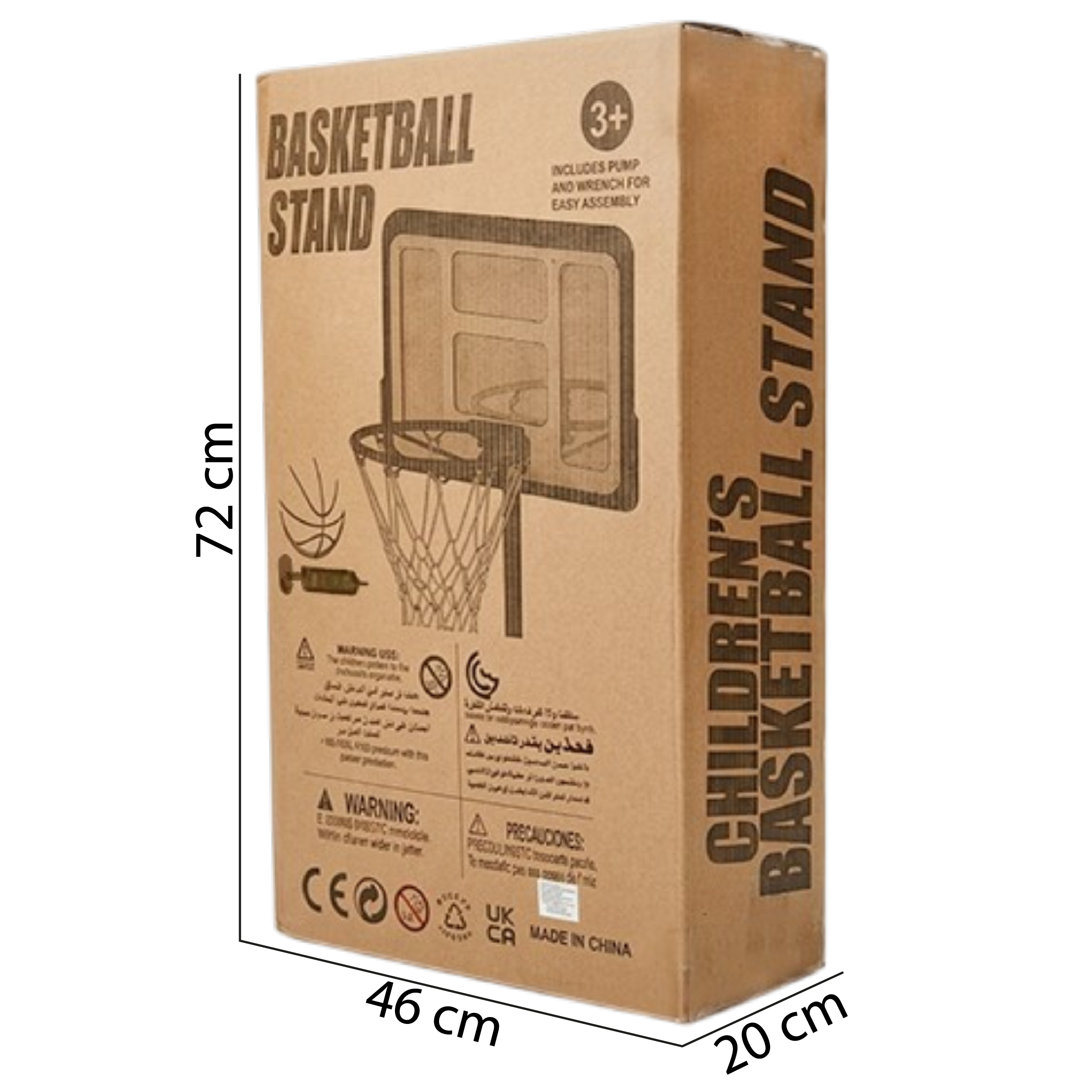 Basketball basket with ball 320 cm