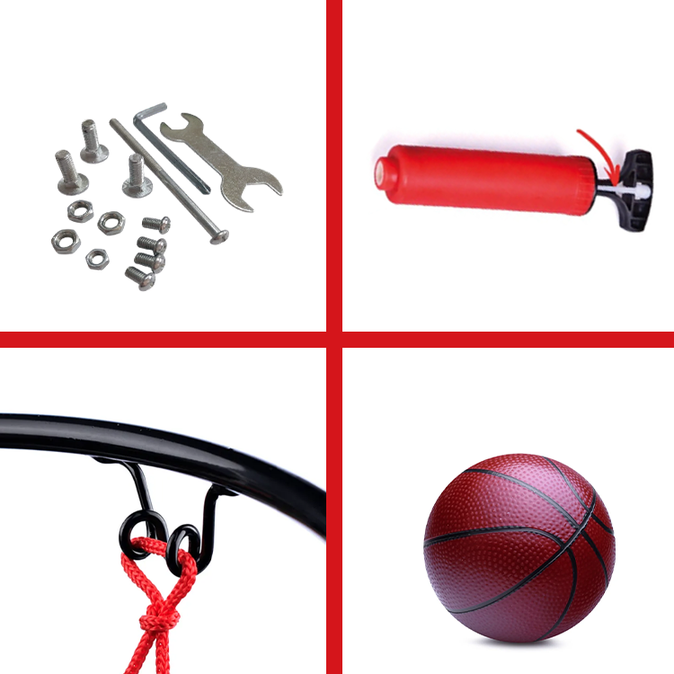 Basketball mini basket with ball 31x46 cm