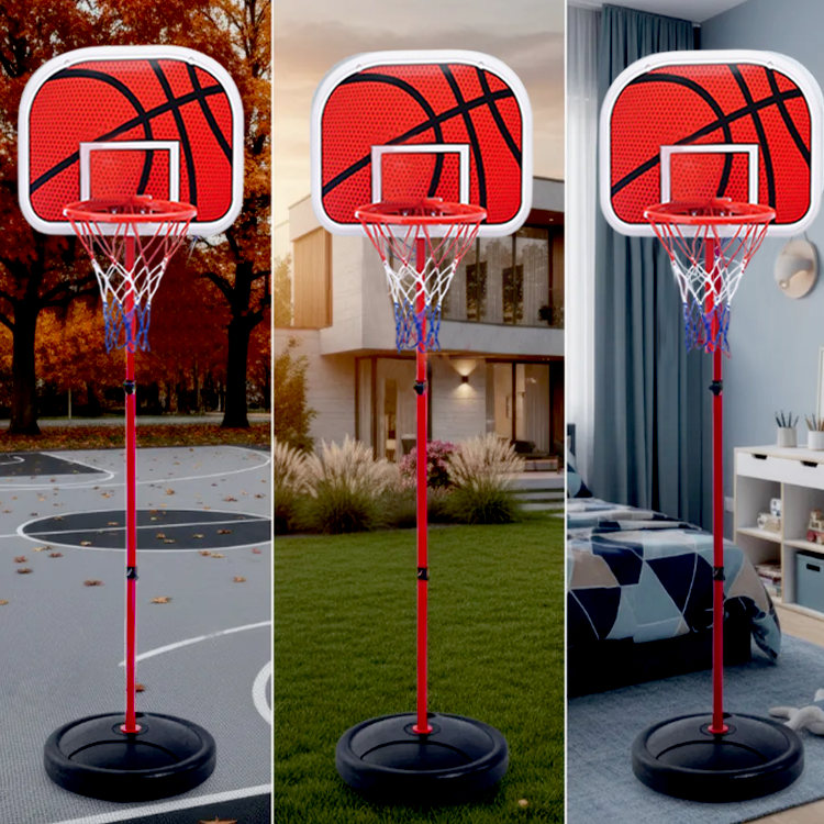 Basketball mini basket with ball 201 cm