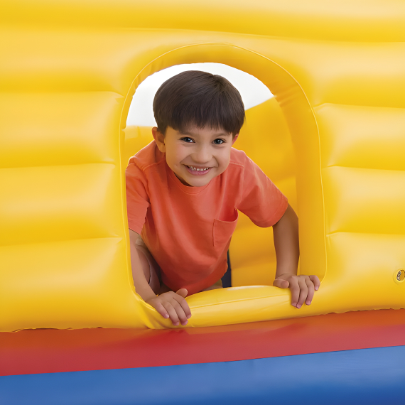 Inflatable trampoline with safety net 175x175x135 cm