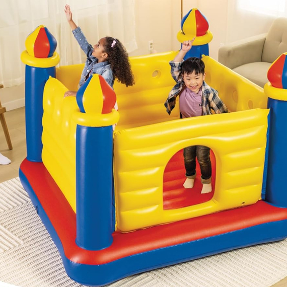 Inflatable trampoline with safety net 175x175x135 cm