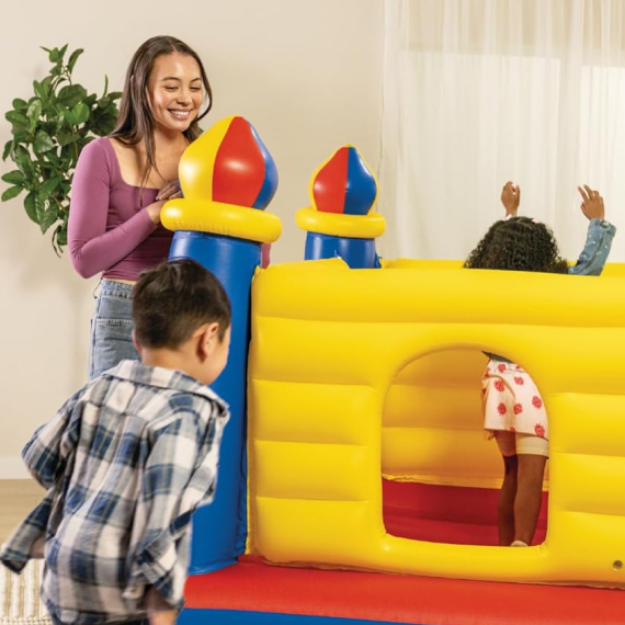 Inflatable trampoline with safety net 175x175x135 cm