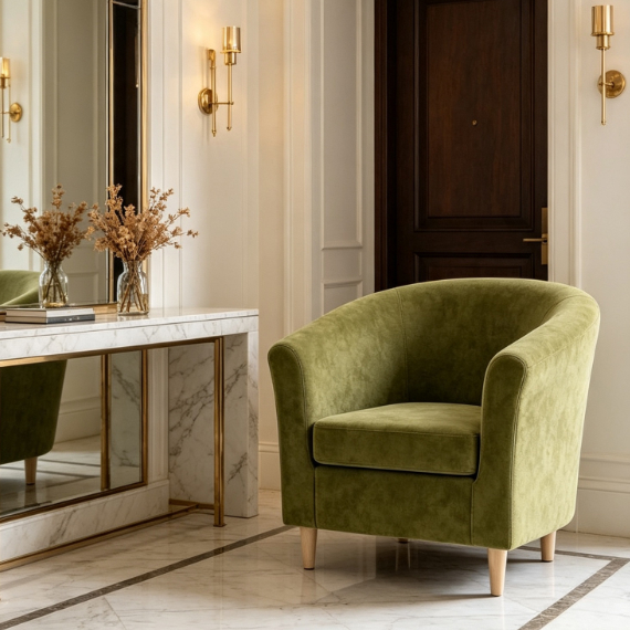 Armchair 76x65 cm, Խակի կանաչ