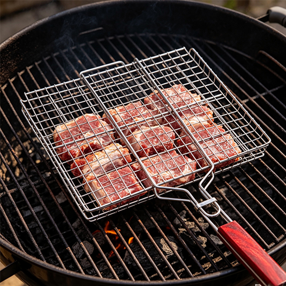 Grill Basket on the BBQ 26x46 cm
