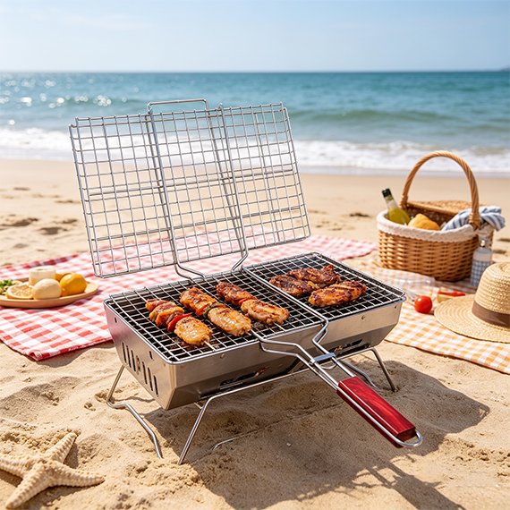 Grill Basket on the BBQ 26x46 cm