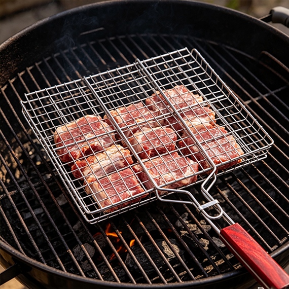 Grill Basket on the BBQ 30x40 cm