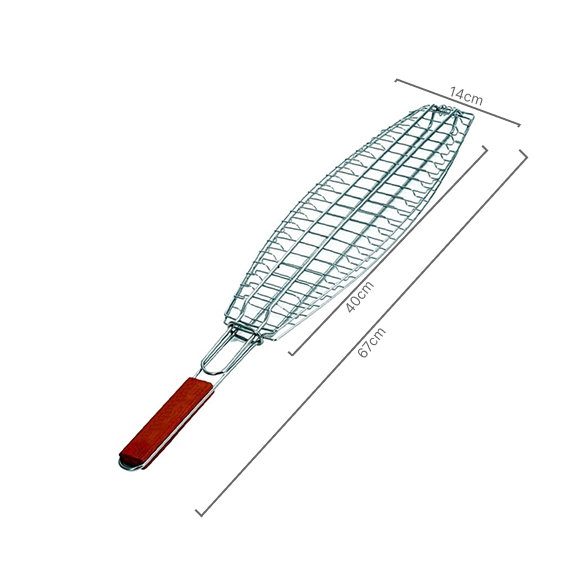Сетка для жарки рыбы 14x40 см