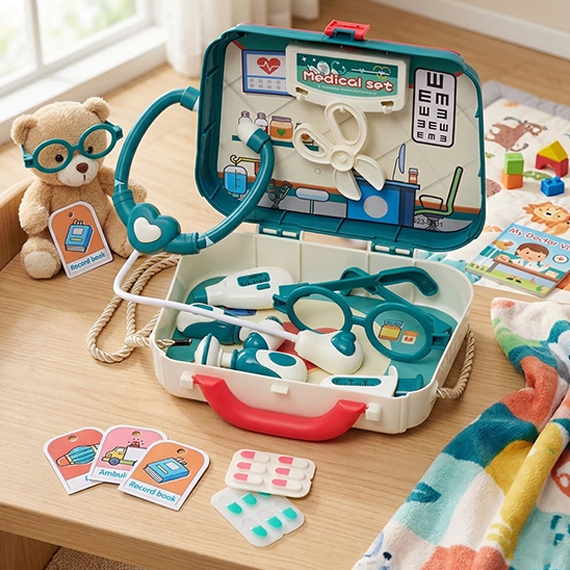 Doctor's set in a suitcase