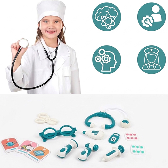 Doctor's set in a suitcase