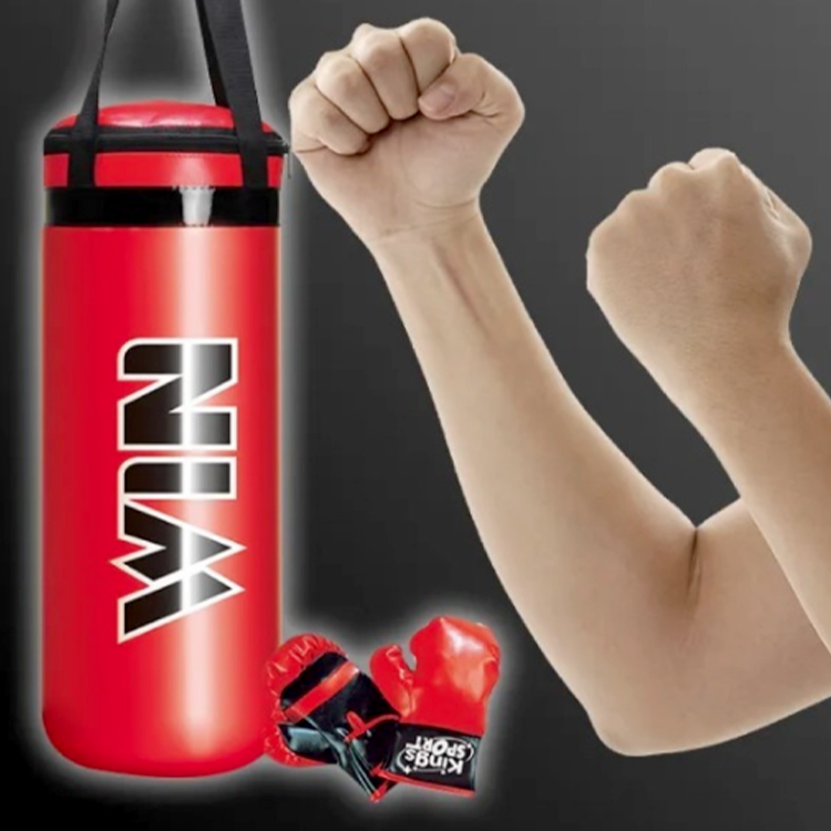 Punching bags with prints for kids 40 cm