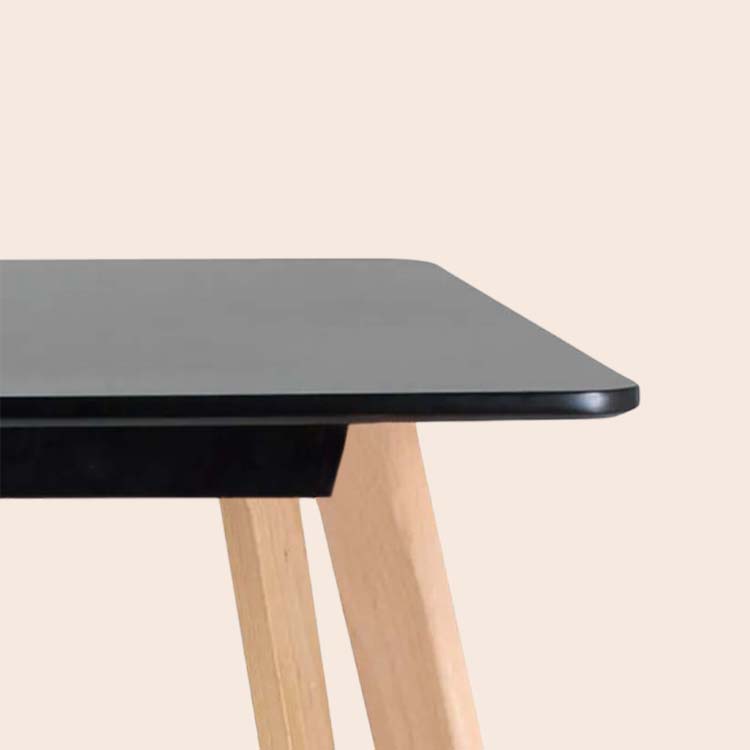Dining table 120x80 cm, Սև